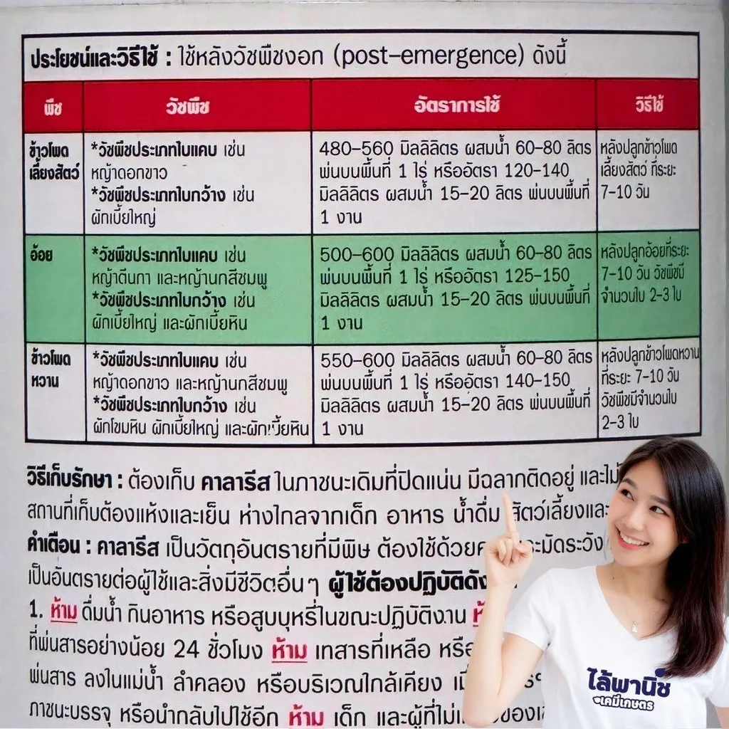 ยาฆ่าหญ้า คาลารีส มีโซไตรโอน+อะทราซีน วิธีใช้.webp