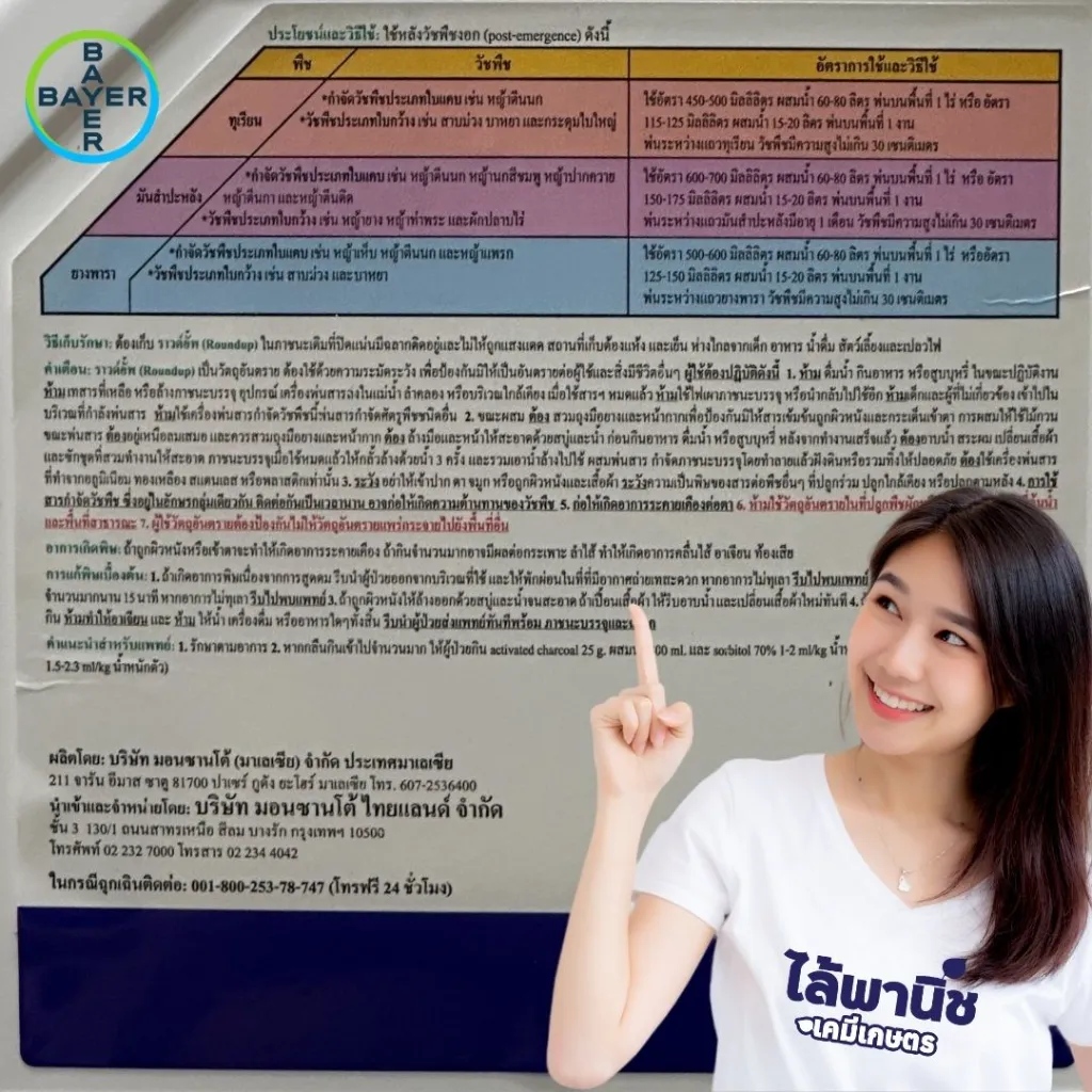 ยาฆ่าหญ้า ราวด์อั้พ ไกลโฟเซต วิธีใช้.webp