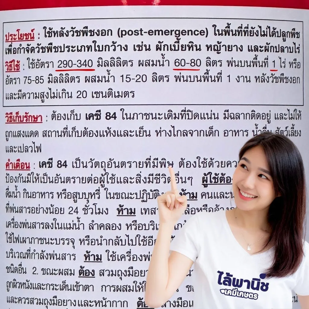 ยาฆ่าหญ้า เคซี 84 2,4-ดี-ไดเมทิลแอมโมเนียม วิธีใช้.webp